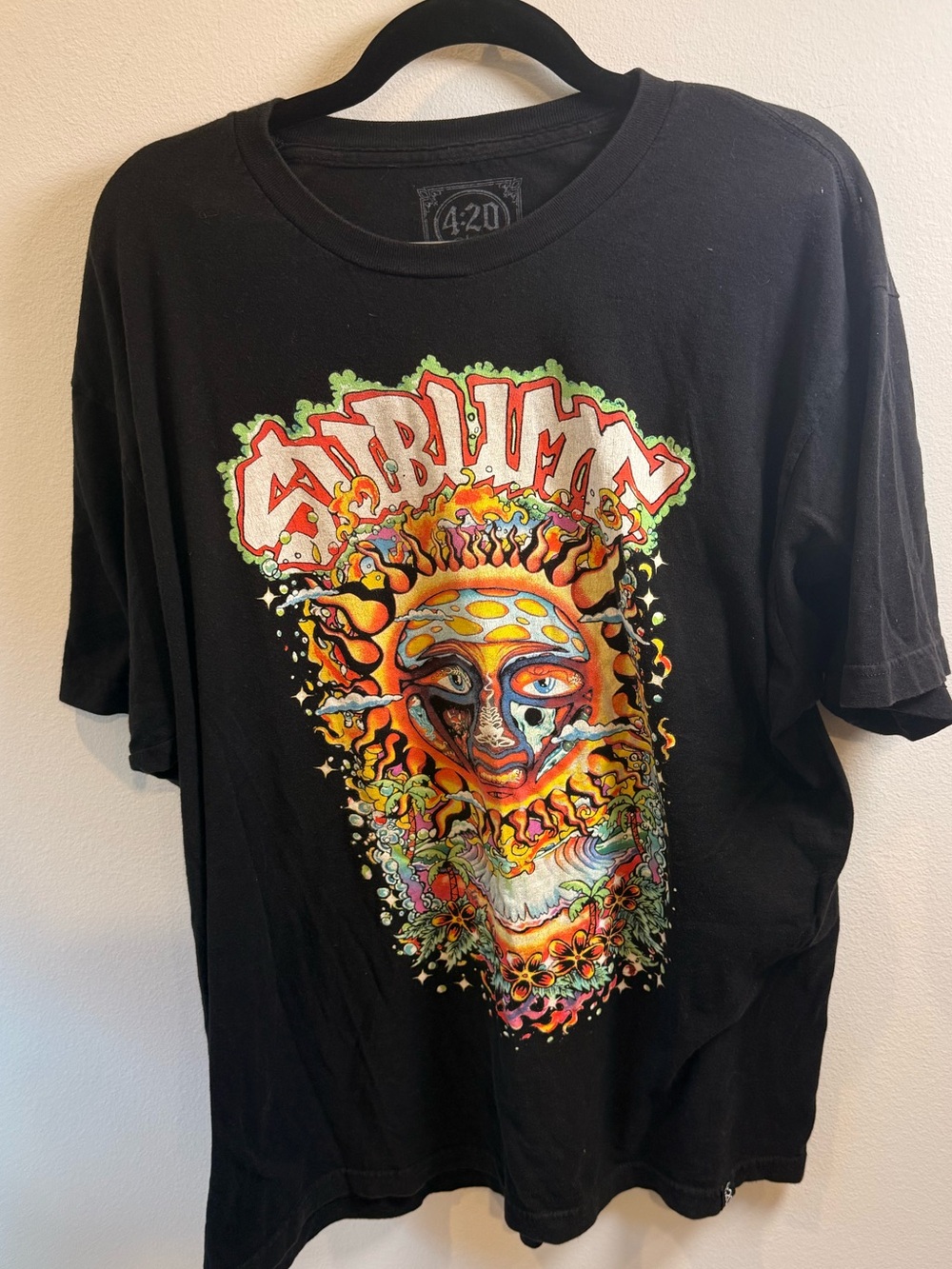 Sublime Band Graphic T-Shirt 4:20 by Sublime Black Tee XL